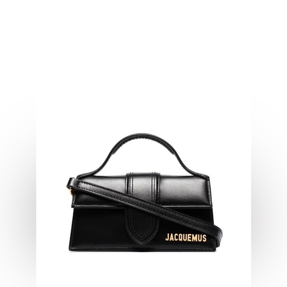 NWOT Jacquemus Le Bambino Mini Black Leather Tote Bag - Picture 2 of 11